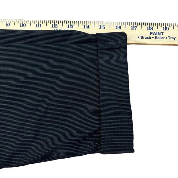 Y2K Bebe Pedal Pusher Capri Pants Size 2 Pinstripe Low Rise Cuffed Retro Pinup - Picture 8 of 11